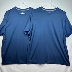 Athletic Works DriWorks Men's XL Blue Performance T-Shirt 2 Pack